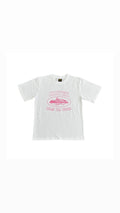 Tshirt Corteiz Rose Blanc