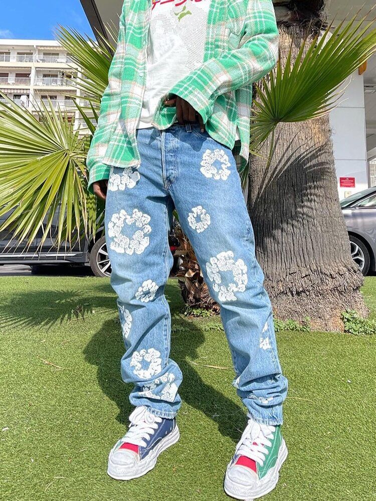 Pantalons en jean  Denim Tears Bleu