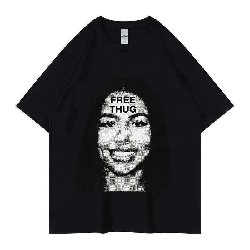 T-shirt Free Thug ( Noir et blanc )
