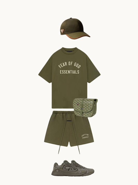 FitsnDrip Outfit- Military Vert