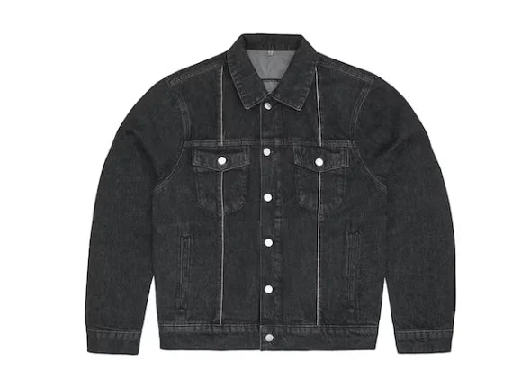 Corteiz C-Star Denim Jeans Noir Ensemble